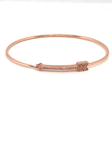 Arrow Bracelet in Rose Gold and Diamonds